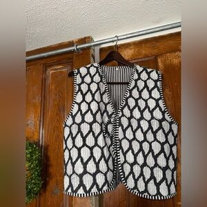 Hand Crafted Black and White Tank Top